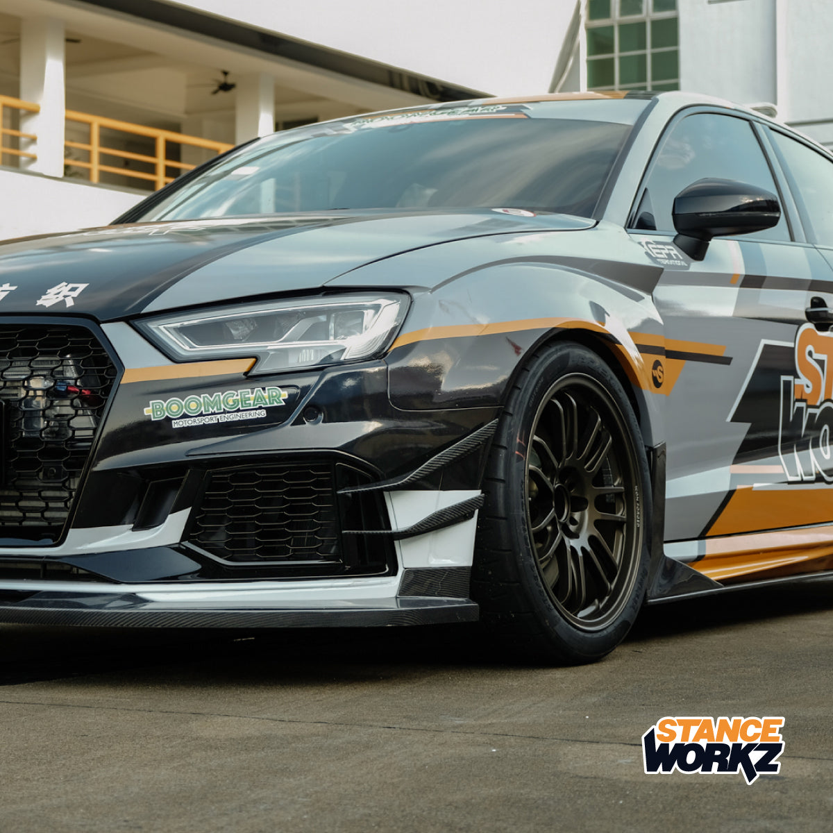 stanceworkz Audi rs3 Bumper Canard